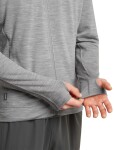ICEBREAKER Mens Merino 360 Realfleece Elem LS Zip Hood, Metro Heather velikost: S