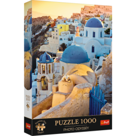 Puzzle 1000 dílků Premium Plus Photo Odyssey: Město Oia, Santorini