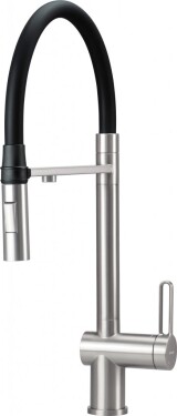 DEANTE - Magnetic nerez Kuchyňská baterie, s připojením na vodní filtr, s elastickou hubicí BRM_F75M