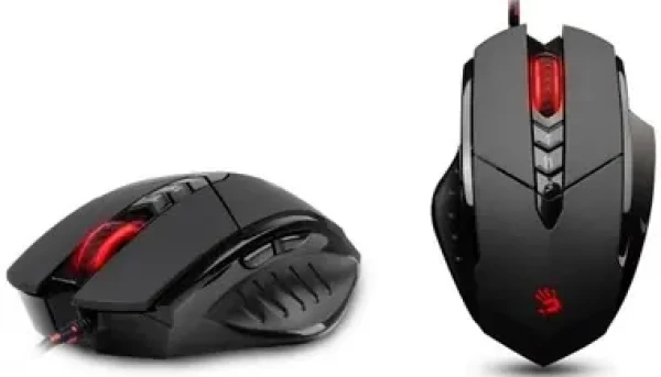 A4tech BLOODY V7 Core2 s kovovýma nožičkama / herní myš / 3200DPI / HoleLess / 160KB paměť / černá (V7M)