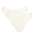 SLOGGI GO SENSE - Tanga s vysokým výstřihem (2 ks) – ultra měkký modal Sloggi SILK WHITE M