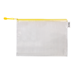 Djois obálka se zipem, A4, PVC síťovina, žlutá, 8 ks