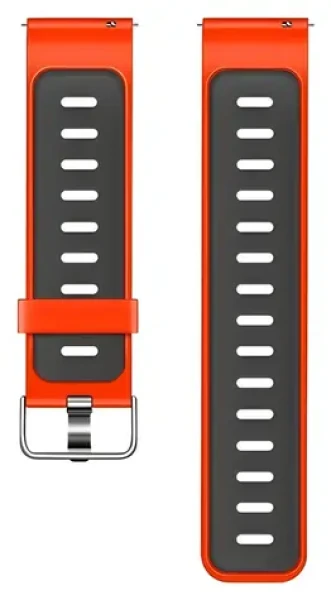 Beline Double Color červeno-černý / Řemínek pro chytré hodinky / silikon / 20 mm