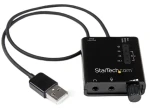 StarTech USB zvuková karta se SPDIF černá / Externí zvuková karta / 5.1 kanálů / USB / C-Media CM6533 (ICUSBAUDIO2D)