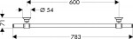 AXOR - Montreux Držák na osušku 60 cm, kartáčovaný nikl 42060820