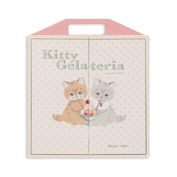 Konges Sløjd Kouzelná kniha samolepek Kitty Friends, růžová barva, papír