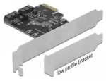 Delock PCI Express karta 2x SATA / Řadič / PCIe x1 / SATA III 6 Gb/s / JMB582 (90431)
