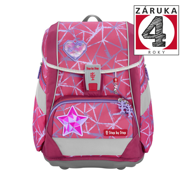 Školní aktovka/batoh 2IN1 Step by Step PLUS, 6-dílný set - Star Stella