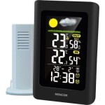 SENCOR SWS 4270 Meteostanice černá / barevný LCD / bezdrátové čidlo (8590669292257)