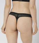 Dámská tanga Aura Spotlight High Leg string černá TRIUMPH BLACK