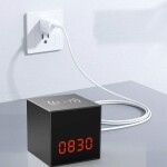 Skrytá WiFi kamera v budíku s bezdrátovým nabíjením - H200