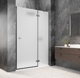 POLYSAN - GLOBE GUN METAL sprchové dveře do niky 1100, matné sklo, pravé GB1011MRGM