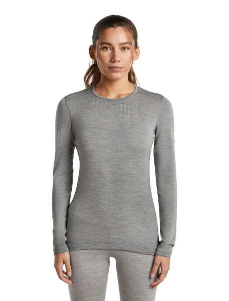 Dámské merino triko dlouhý rukáv ICEBREAKER Wmns 260 Tech LS Crewe, Metro Heather velikost: XS