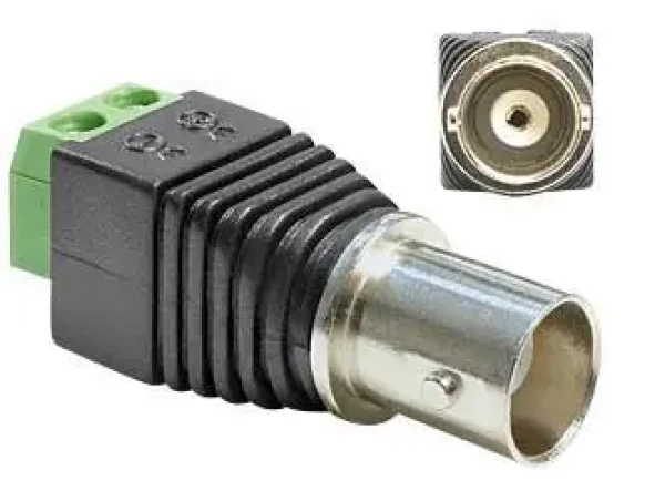 DeLock BNC (F) - Terminal Block 2 Pin / Adaptér / černá, zelená, stříbrná (65416)