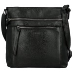 Stylová dámská koženková crossbody kabelka Orniva, černá