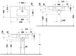 DURAVIT - ME by Starck Asymetrické umyvadlo 83x49 cm, 1 otvor pro baterii vpravo, bílá 2346830000