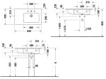 DURAVIT - ME by Starck Asymetrické umyvadlo 83x49 cm, 1 otvor pro baterii vpravo, s WonderGliss, bílá 23468300001