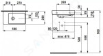 Laufen - Pro S Umývátko, 480x280 mm, bez otvoru pro baterii, bílá H8159550001091