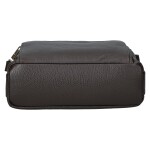 Stylová dámská kožená crossbody Robertina, čokoládově hnědá