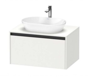 DURAVIT - Ketho.2 Umyvadlová skříňka s výřezem 46x80x55 cm, 1 zásuvka, matná bílá K24885018180000