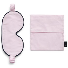 HAY Maska na spaní Outline Soft Pink, růžová barva, textil
