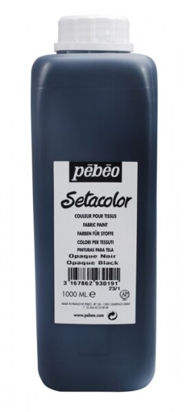 Barva na textil Pébéo Setacolor Opaque 1000 ml - Černá 19