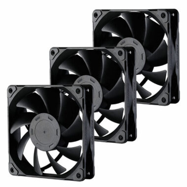 PHANTEKS M25 PWM 120mm černá 3ks / 120mm / 2000 RPM / 84.3 CFM / 4-Pin PWM (PH-F120M25_PWM_BBK01_3P)