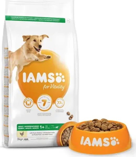 IAMS Adult Large Chicken 3kg / Granule pro psy / velká a obří plemena / kuřecí (1754-128030)