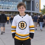 Outerstuff Dětský dres Boston Bruins NHL Premier White/Away Velikost: S/M