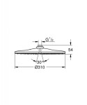 GROHE - Rainshower Hlavová sprcha 310 Mono, 1 proud, chrom 26561000