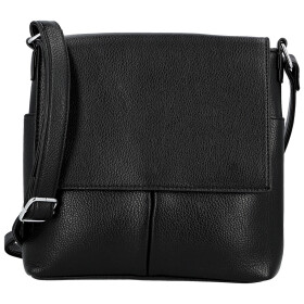 Stylová dámská koženková crossbody kabelka Katia, černá