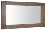 SAPHO - BRAND zrcadlo v dřevěném rámu 130x70cm, mořený smrk BA061S