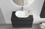 CERANO - Deska pod umyvadlo Navira Slim - černá matná - 70x1,8x46 CER-8050BD7928