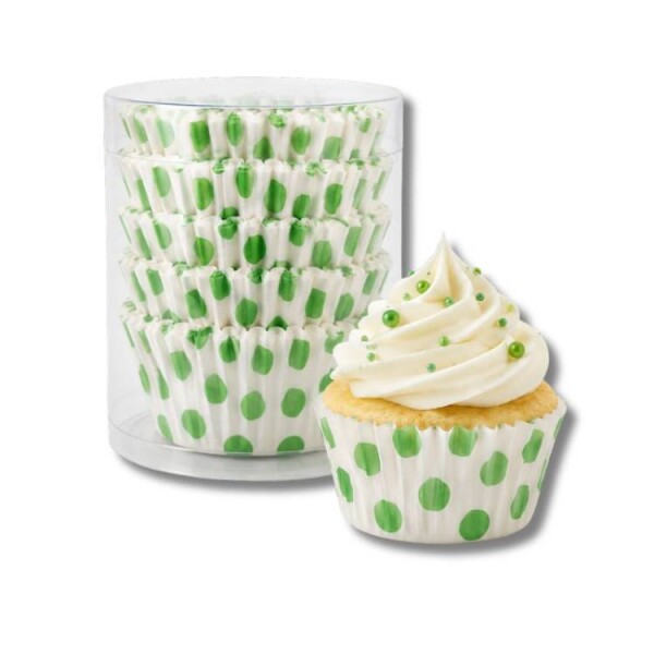 Dortisimo Košíčky na mini muffiny se zelenými puntíky (100 ks)
