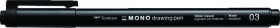 Tombow Fineliner MONO drawing pen - hrot 03 černá