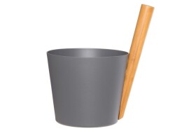 RENTO Saunový kbelík hliníkový - šedý