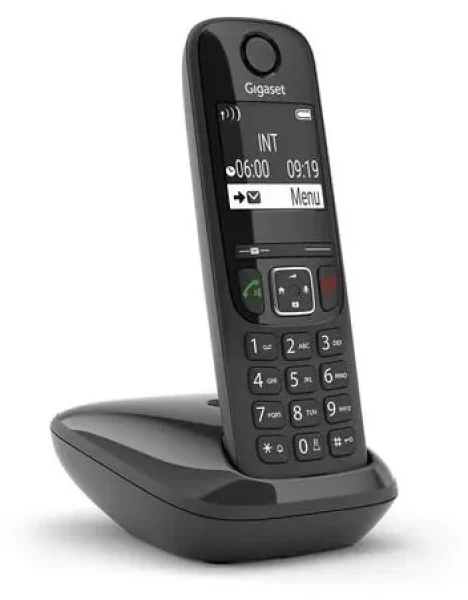 Gigaset AS690 černá / Bezdrátový telefon / DECT / Displej 5,08 cm (2") / Telefonní seznam 100 kontaktů (S30852-H2816-C101)