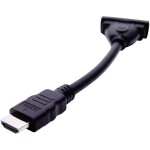 Renkforce RF-5234038 USB-C® / HDMI kabelový adaptér [1x USB-C® zástrčka - 1x HDMI zásuvka] černá stínění pletivem 0.15 m