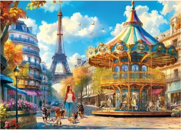 CHERRY PAZZI Puzzle Den v Paříži