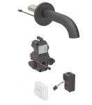 GEBERIT - Piave Elektronická umyvadlová baterie pod omítku, síťové napájení, easy to clean, matná černá 116.282.14.1
