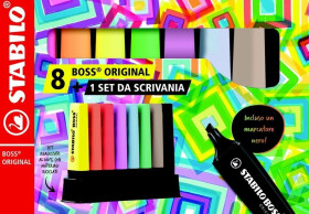Zvýrazňovač STABILO BOSS ORIGINAL deskset - 8 ks
