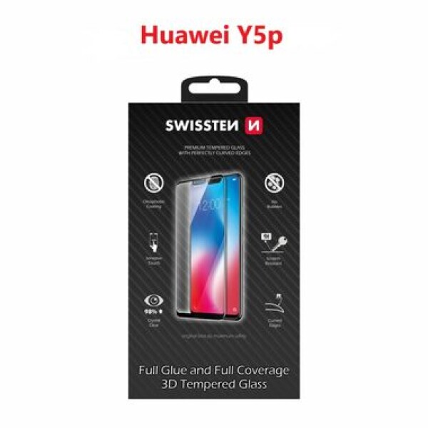 SWISSTEN ULTRA DURABLE 3D FULL GLUE GLASS HUAWEI Y5p 8595217471689