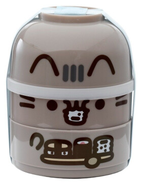 Svačinový box se dvěma patry Bento - Kočka Pusheen