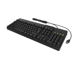 Keysonic KSK-8040U-CR černá / Klávesnice / full-size / USB / čtečka smart karet ISO 7816 (61081)