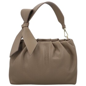 Módní dámská kožená kabelka do ruky Antini, taupe