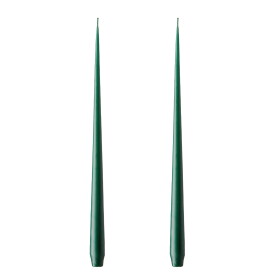 Ester & erik Svíčka Taper 32 cm – 60 noble Pine Matt – set 2 ks, zelená barva, vosk