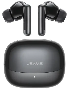 USAMS IF27 černá / TWS bezdrátová sluchátka / Bluetooth 5.3 / Dotykové ovládání / USB-C (BHUIF04)