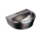 SANELA - Nerezová umyvadla Umyvadlo 560x440 mm, s 1 otvorem pro baterii, matná nerez SLUN 01