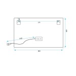 REA - Zrcadlo LED 80x60cm P10407 HOM-02829
