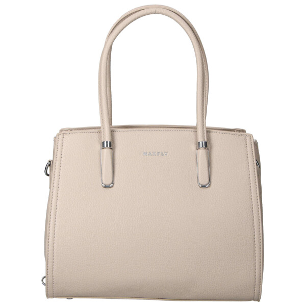 Elegantní dámská koženková kabelka na rameno Miraya, tmavě béžová